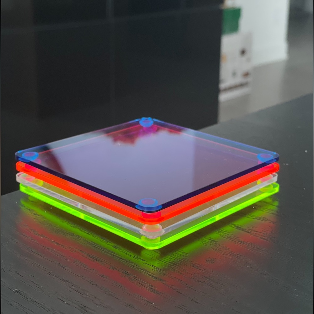 New Acrylic Neon Coasters